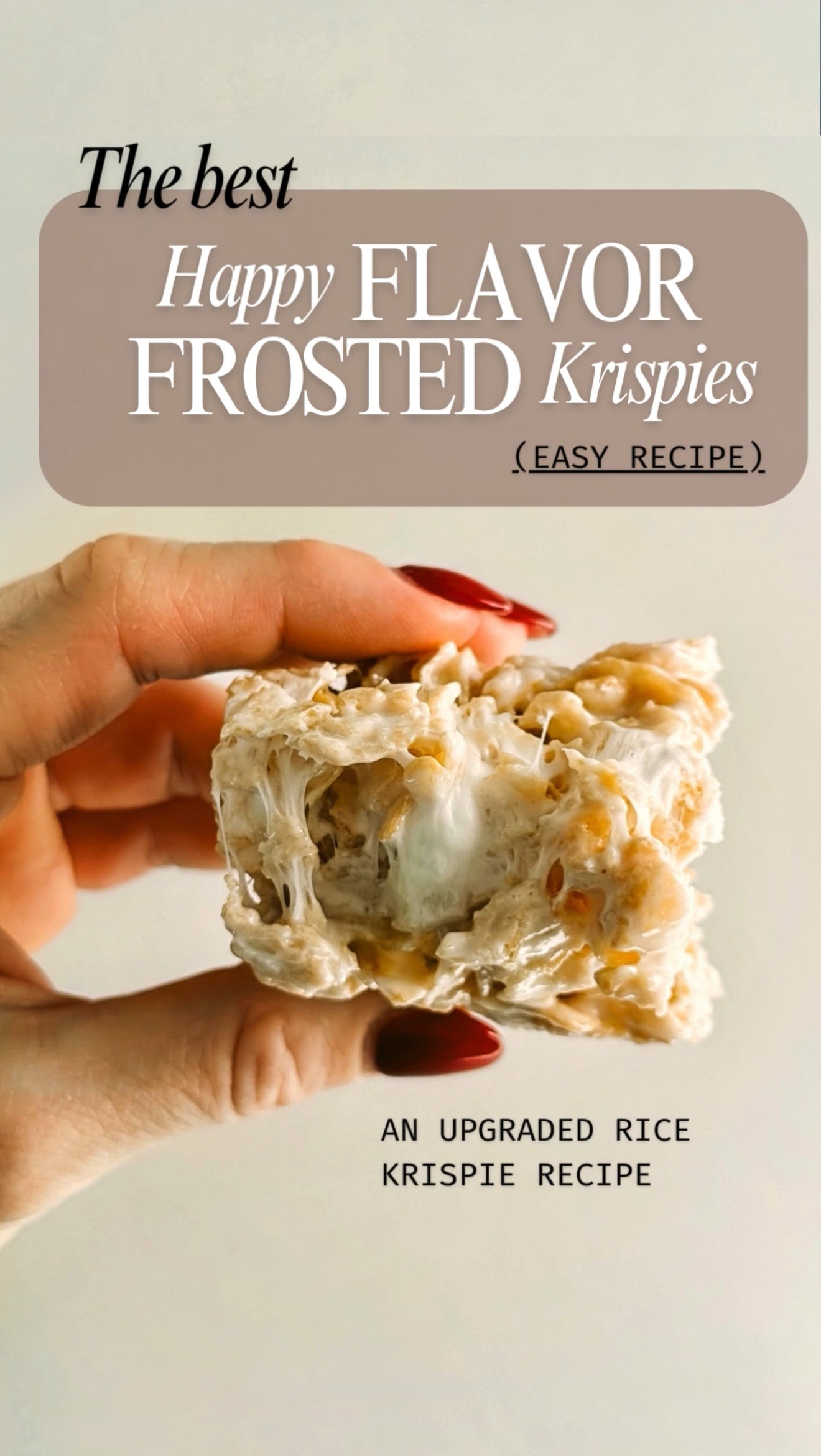 Happy Flavor Frosted Marshmallow Treats (Way Better Than the Classic Rice Krispie Treats)